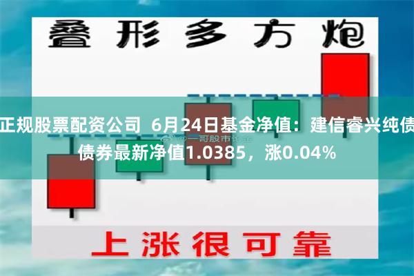 正规股票配资公司  6月24日基金净值：建信睿兴纯债债券最新净值1.0385，涨0.04%