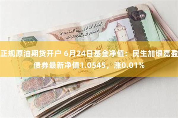 正规原油期货开户 6月24日基金净值：民生加银嘉盈债券最新净值1.0545，涨0.01%