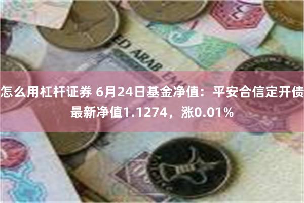 怎么用杠杆证券 6月24日基金净值：平安合信定开债最新净值1.1274，涨0.01%