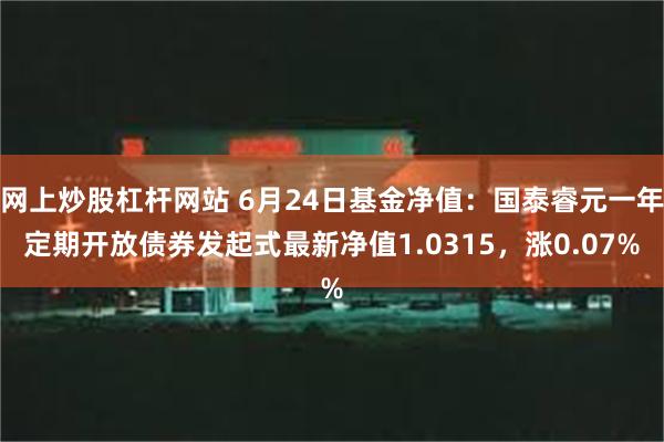 网上炒股杠杆网站 6月24日基金净值：国泰睿元一年定期开放债券发起式最新净值1.0315，涨0.07%