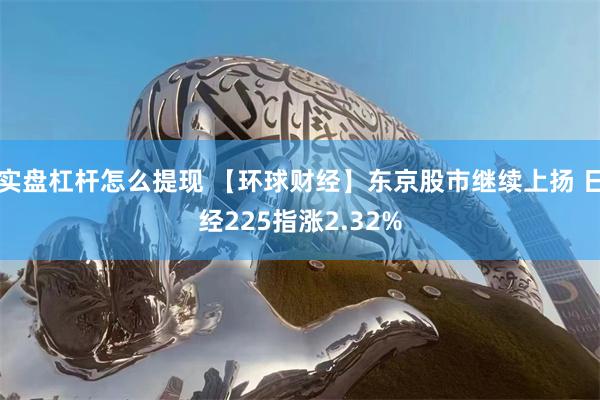 实盘杠杆怎么提现 【环球财经】东京股市继续上扬 日经225指涨2.32%