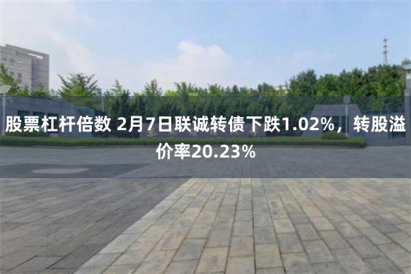 股票杠杆倍数 2月7日联诚转债下跌1.02%，转股溢价率20.23%