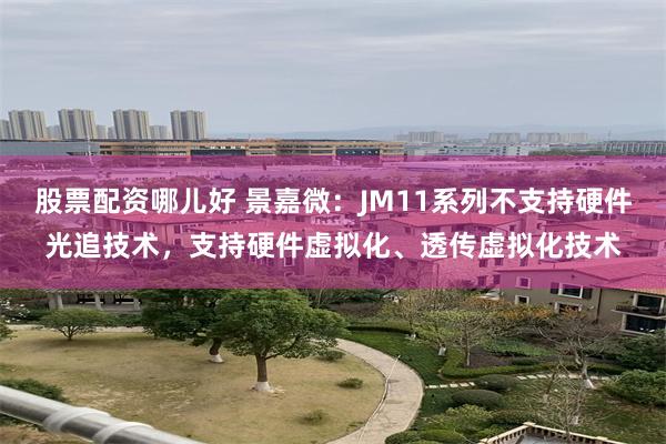 股票配资哪儿好 景嘉微：JM11系列不支持硬件光追技术，支持硬件虚拟化、透传虚拟化技术